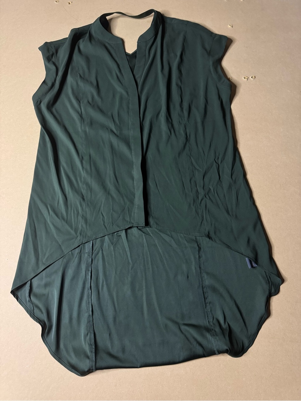 The Limited Duffel Bag Green Sleeveless High-Low Tunic